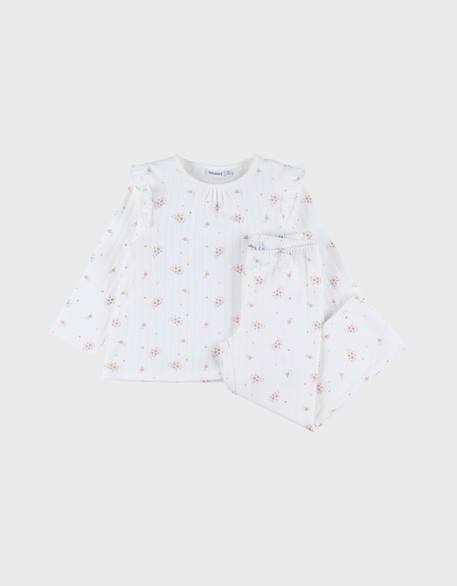 Pyjama bébé coton fantaisie Blanc 4 - vertbaudet enfant 
