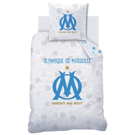 Parure de lit imprimée 100% coton, om univers Blanc 3 - vertbaudet enfant 