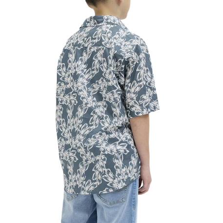Chemise manches courtes joshua Bleu+Noir+Terracotta 3 - vertbaudet enfant 
