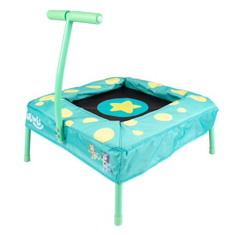 Trampoline bluey compact métal Bleu - vert - noir 2 - vertbaudet enfant 