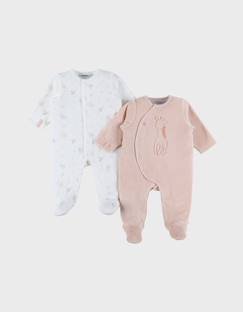 Bébé-Pyjama, surpyjama-Lot de 2 pyjamas bébé velours