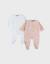 Lot de 2 pyjamas bébé velours Rose 1 - vertbaudet enfant 