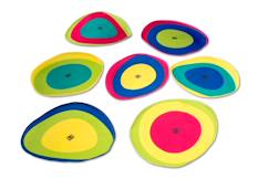 Jouet-Jeu de course aux couleurs - tapis et bâtons colorés - jeu extérieur