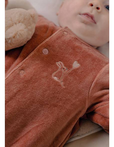 Lot de 2 pyjamas bébé velours Rose 4 - vertbaudet enfant 