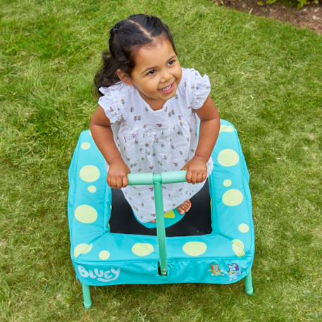 Trampoline bluey compact métal Bleu - vert - noir 3 - vertbaudet enfant 