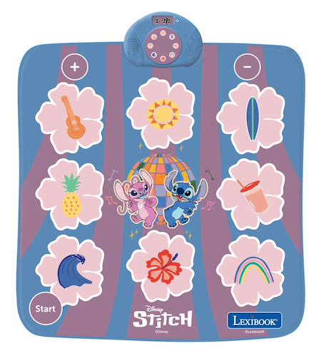 Tapis de danse stitch électronique, bluetooth et lumineux avec 6 modes de jeu Bleu 1 - vertbaudet enfant 