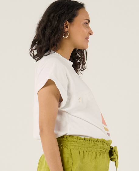 T-shirt d'allaitement mama del sol Blanc 2 - vertbaudet enfant 