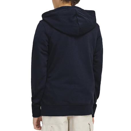 Sweat garçon à capuche colton Beige+Marine+Vert 4 - vertbaudet enfant 