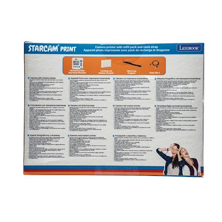 Starcam® print, pack caméra avec imprimante instantanée, 3 rouleaux de papier et dragonne Blanc 5 - vertbaudet enfant 