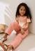 Ensemble enfant t-shirt et pantalon en gaze de coton santa giulia Corail 1 - vertbaudet enfant 