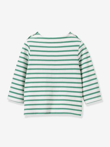 Tee shirt bébé rayé manches longues vert 3 - vertbaudet enfant 