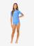 T-shirt de surf manches courte fille bleu+rose 1 - vertbaudet enfant 