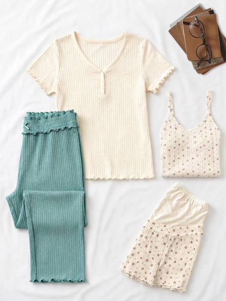 Kit maternité 4 pièces multisaison vert sauge 1 - vertbaudet enfant 