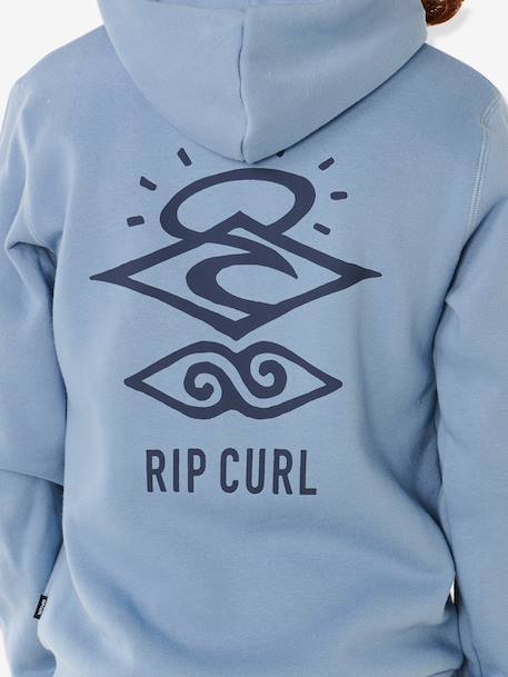Sweat à capuche garçon bleu grisé 4 - vertbaudet enfant 