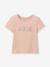 Tee shirt fille motif joie vert clair 1 - vertbaudet enfant 