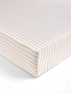Linge de maison et décoration-Linge de lit bébé-Drap-housse-Drap housse bébé jersey rayé