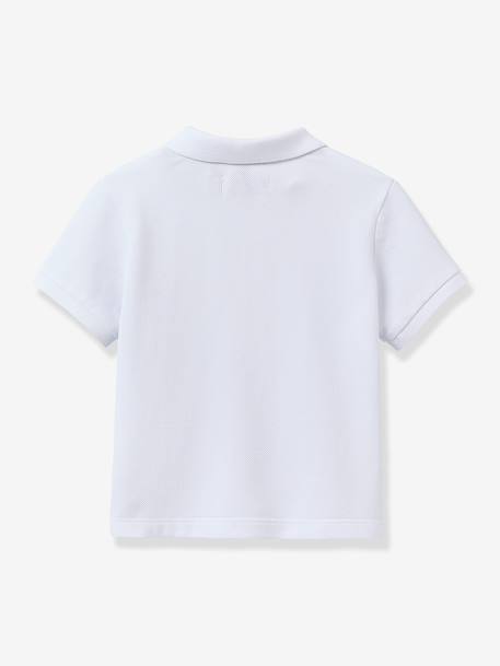 Polo piqué uni bébé blanc 3 - vertbaudet enfant 