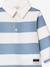 Polo rayé manches longues rayé bleu 2 - vertbaudet enfant 