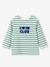 Tee shirt bébé rayé manches longues vert 1 - vertbaudet enfant 