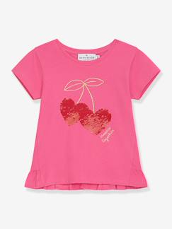 -T-shirt motif sequins fille DANAMADE, inscription dorée