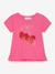 T-shirt motif sequins fille DANAMADE, inscription dorée rose 1 - vertbaudet enfant 