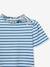 Tee shirt marinière fille bleu clair 2 - vertbaudet enfant 