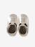 Chaussons bébé cuir blanc+or 9 - vertbaudet enfant 