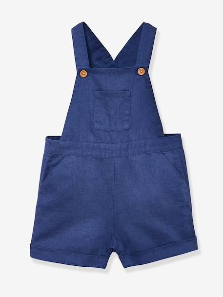 Salopette bébé bleu jean 1 - vertbaudet enfant 