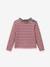 T-shirt marinière fille tissu Liberty coton biologique bleu imprimé+rose imprimé+violet imprimé 3 - vertbaudet enfant 