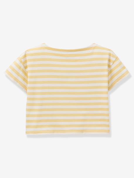 T-shirt rayé motif rêve fille vert clair 2 - vertbaudet enfant 