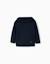 Pull en maille avec capuche b&s Bleu 1 - vertbaudet enfant 