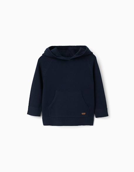 Bébé-Pull, gilet, sweat-Sweat-Pull en maille avec capuche b&s