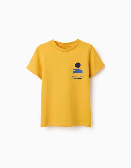 Garçon-T-shirt en coton avec imprimé just colors