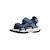 Sandales en cuir à scratch Denim   noir 2 - vertbaudet enfant 