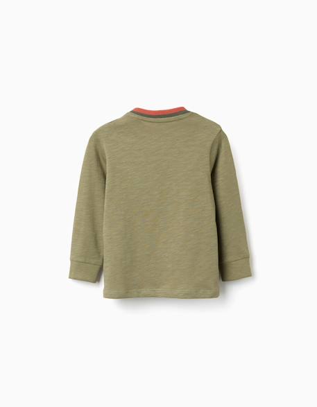 T-shirt en coton à broderie cactus garden Vert foncé 2 - vertbaudet enfant 