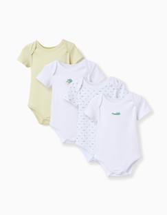 Bébé-Body-4 bodies en coton avec motif de crocodile