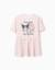 Robe en coton à rayures et imprimé kuromi Rose clair 1 - vertbaudet enfant 