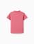 Polo en coton avec col mao et poche Blanc+Rose foncé 6 - vertbaudet enfant 
