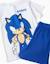 Pyjama à manches courtes en coton avec imprimé sonic Blanc 3 - vertbaudet enfant 