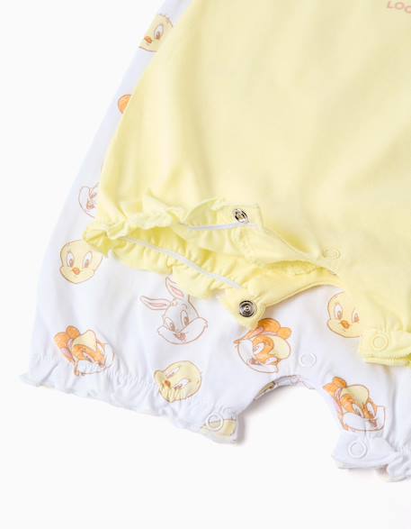 2 combishorts en coton avec looney tunes Multicolore 4 - vertbaudet enfant 