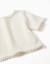 T-shirt en maille avec bordure en crochet Blanc+Rose clair 3 - vertbaudet enfant 