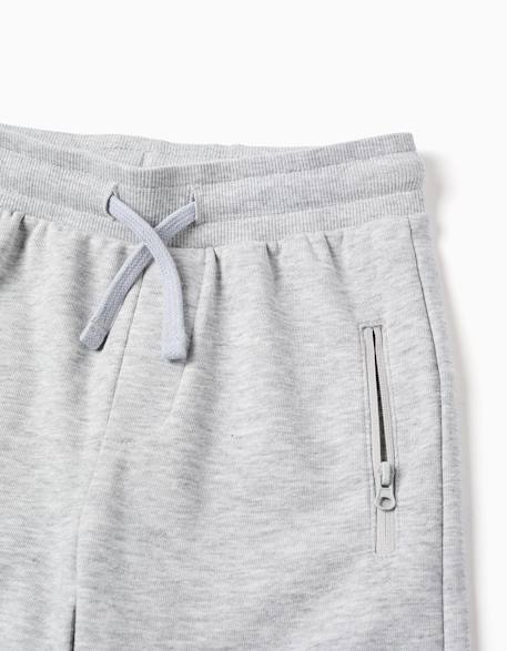 Shorts midi avec cordon et poches Gris clair 3 - vertbaudet enfant 