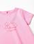 T-shirt en coton avec imprimé be curious Blanc+Rose 6 - vertbaudet enfant 