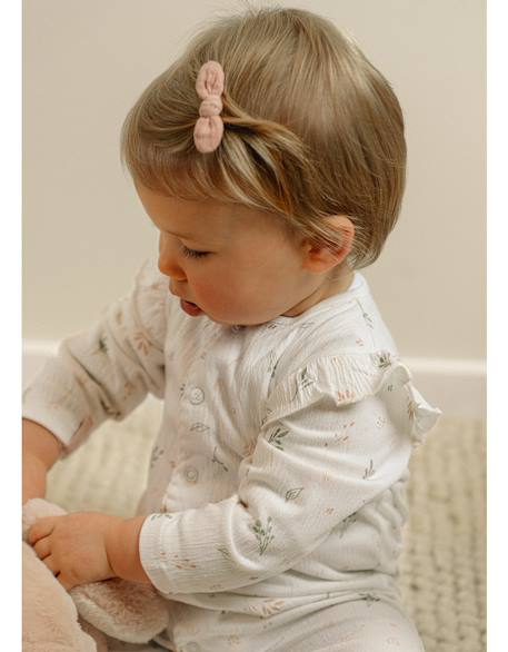 Pyjama bébé coton pointelle Blanc 2 - vertbaudet enfant 