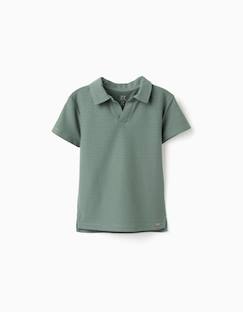 Garçon-T-shirt, polo, sous-pull-Polo-Polo en coton à jacquard
