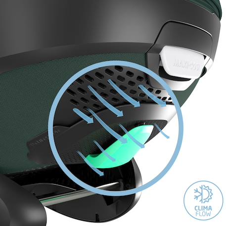 Siège auto bébé i-size pivotant et coulissant pebble 360 pro² Twillic black+Twillic graphite+Twillic green+Twillic truffle 17 - vertbaudet enfant 