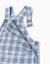 Salopette en coton à motif à carreaux b&s Bleu foncé 3 - vertbaudet enfant 
