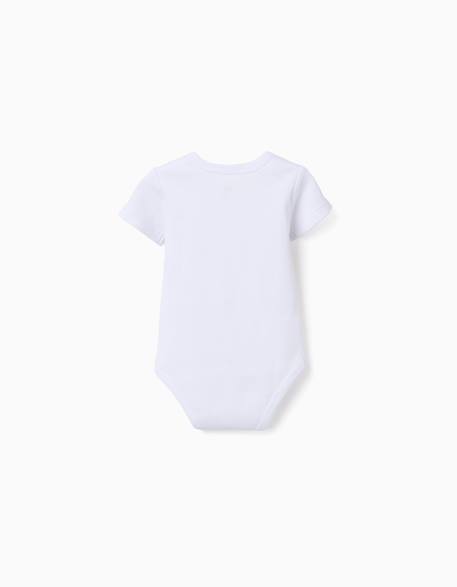 4 bodies en coton avec tortues imprimées Blanc 2 - vertbaudet enfant 