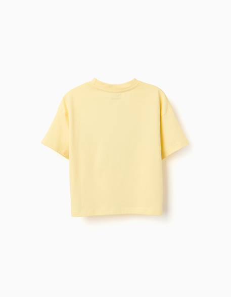 T-shirt en coton avec imprimé kuromi & friends Jaune clair 2 - vertbaudet enfant 