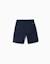 Short chino midi en sergé avec poches Beige clair+Bleu 5 - vertbaudet enfant 
